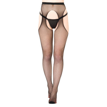Collant cavallo aperto Fishnet Suspender Tights